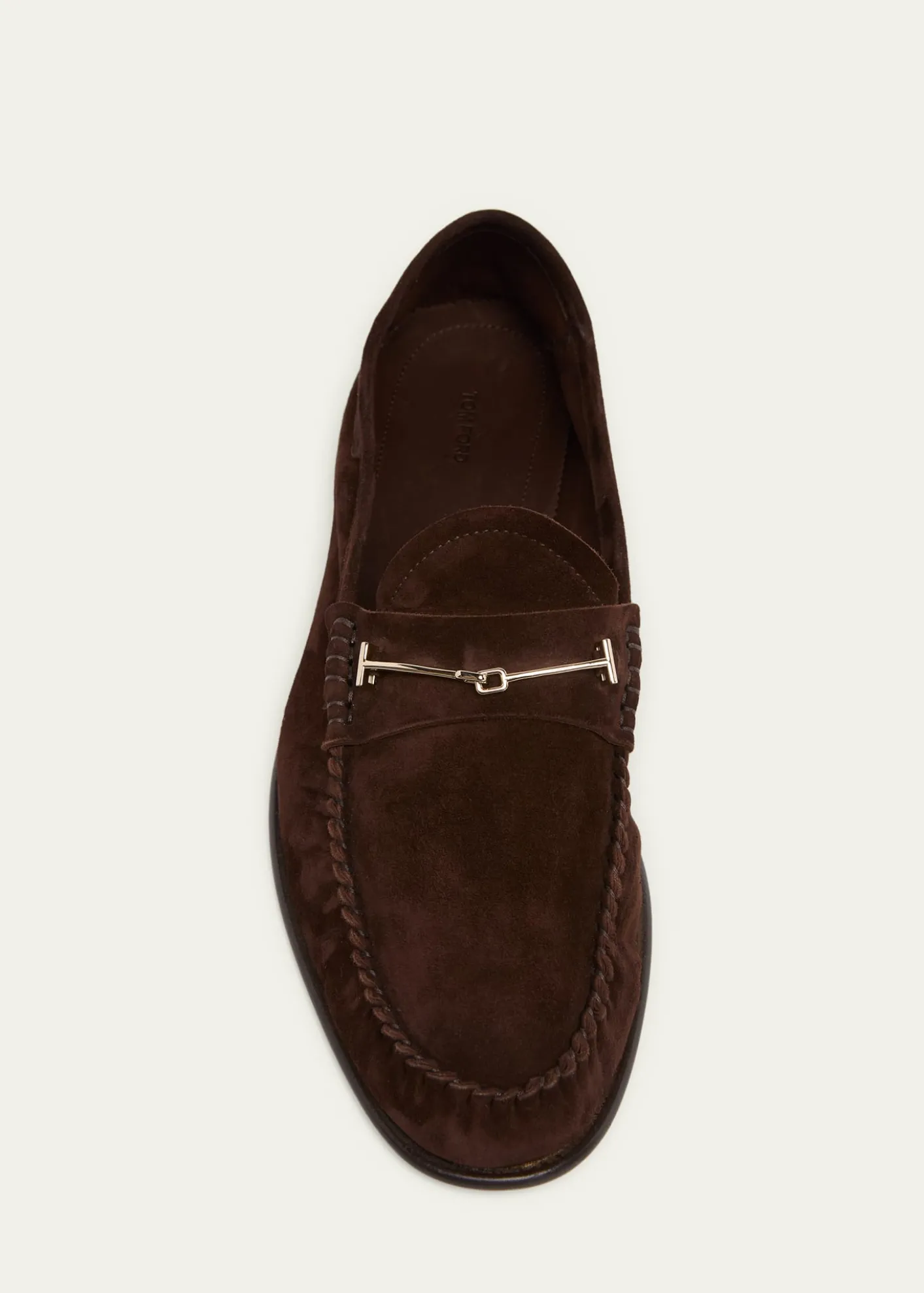 TOM FORDMen's Ripley Suede Moccasin T-Bit Loafers