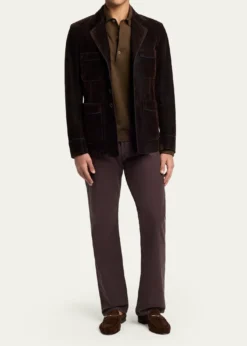 TOM FORDMen's Ripley Suede Moccasin T-Bit Loafers