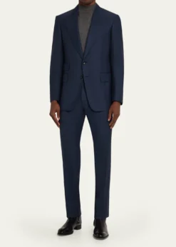 TOM FORDMen's Shelton Herringbone Stripe Suit