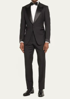 TOM FORDMen's Shelton Twill Peak Tuxedo
