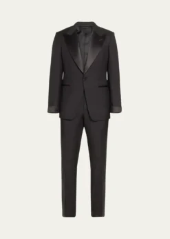 TOM FORDMen's Shelton Twill Peak Tuxedo