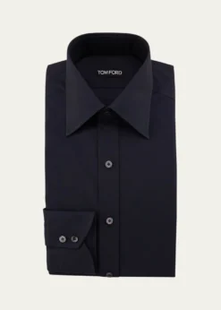 TOM FORDMen's Solid Dress Shirt