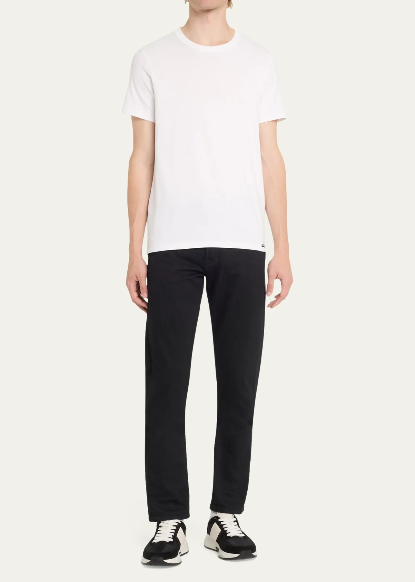 TOM FORDMen's Solid Stretch Jersey T-Shirt