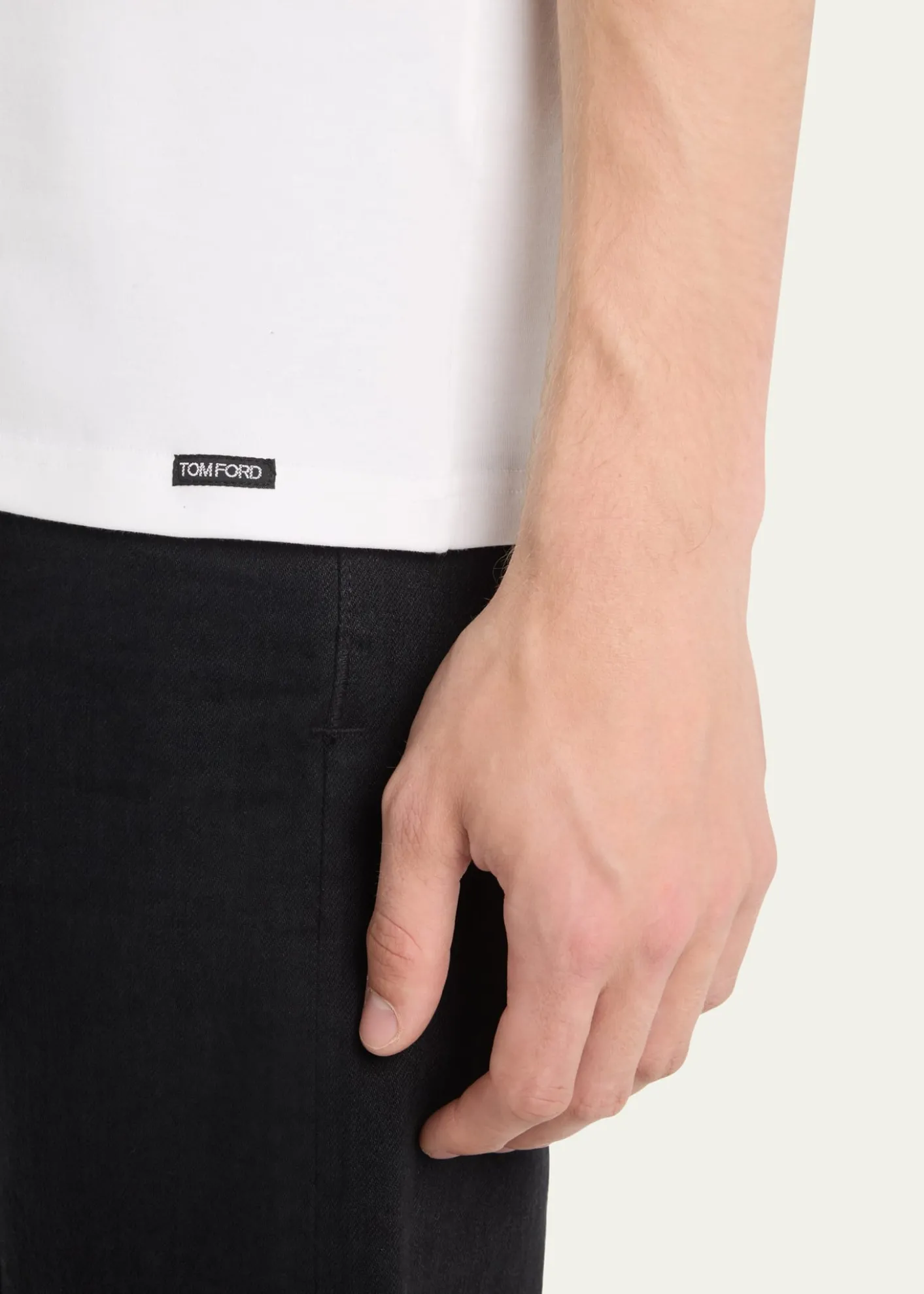 TOM FORDMen's Solid Stretch Jersey T-Shirt