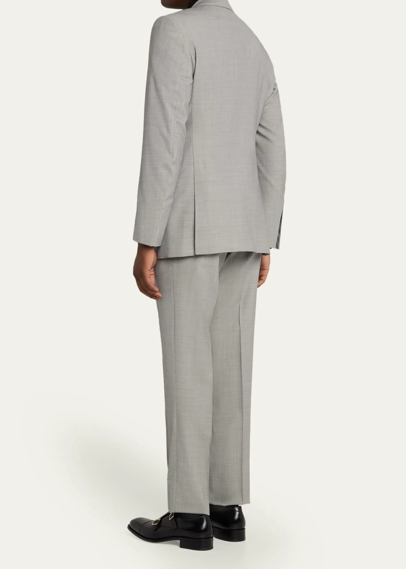TOM FORDMen's Wool Basketweave Notch-Lapel Two-Piece Suit