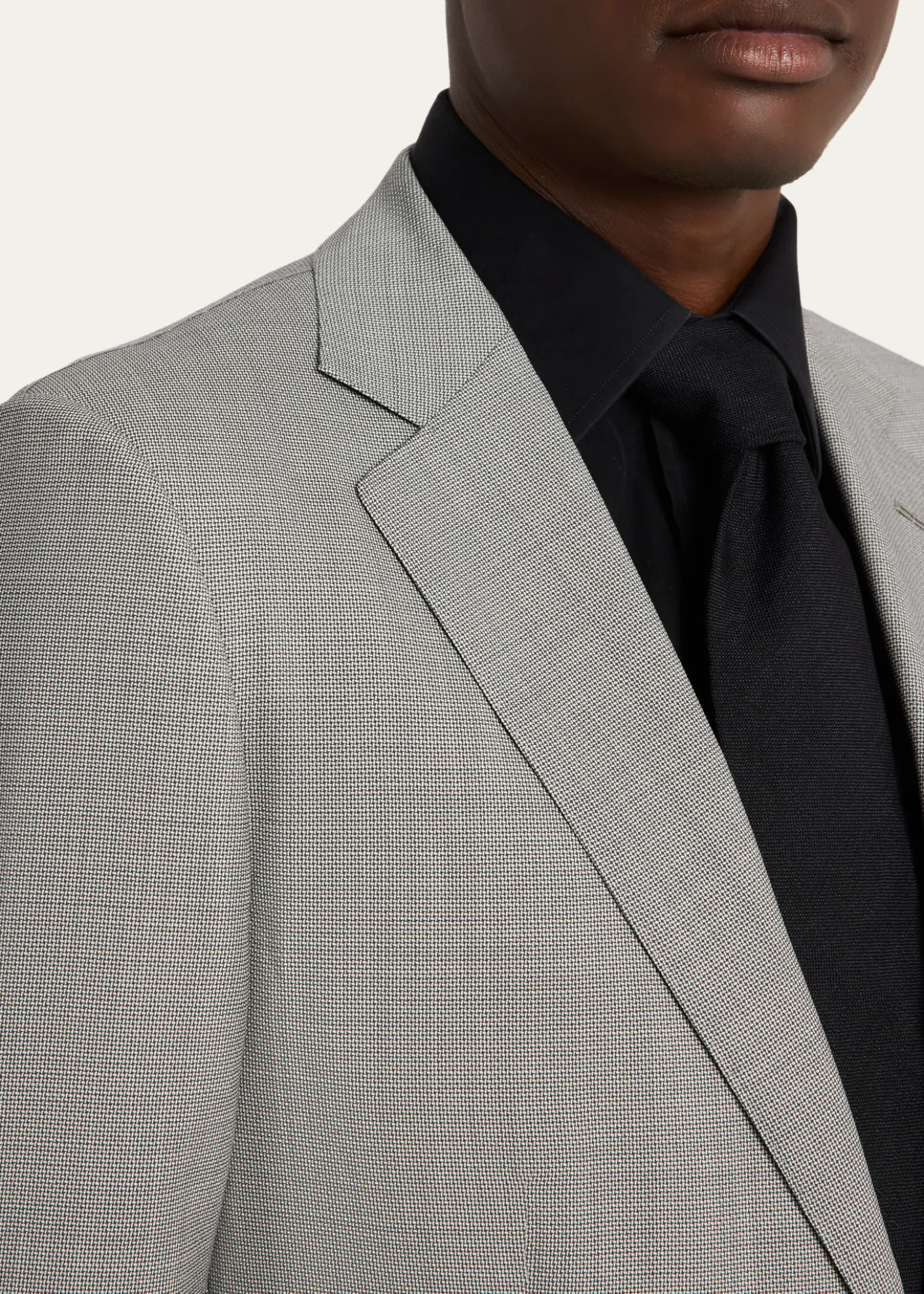 TOM FORDMen's Wool Basketweave Notch-Lapel Two-Piece Suit