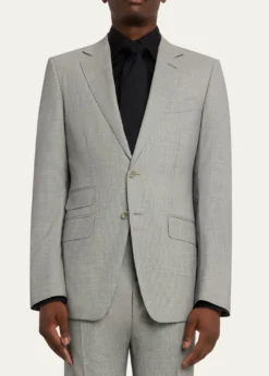 TOM FORDMen's Wool Basketweave Notch-Lapel Two-Piece Suit