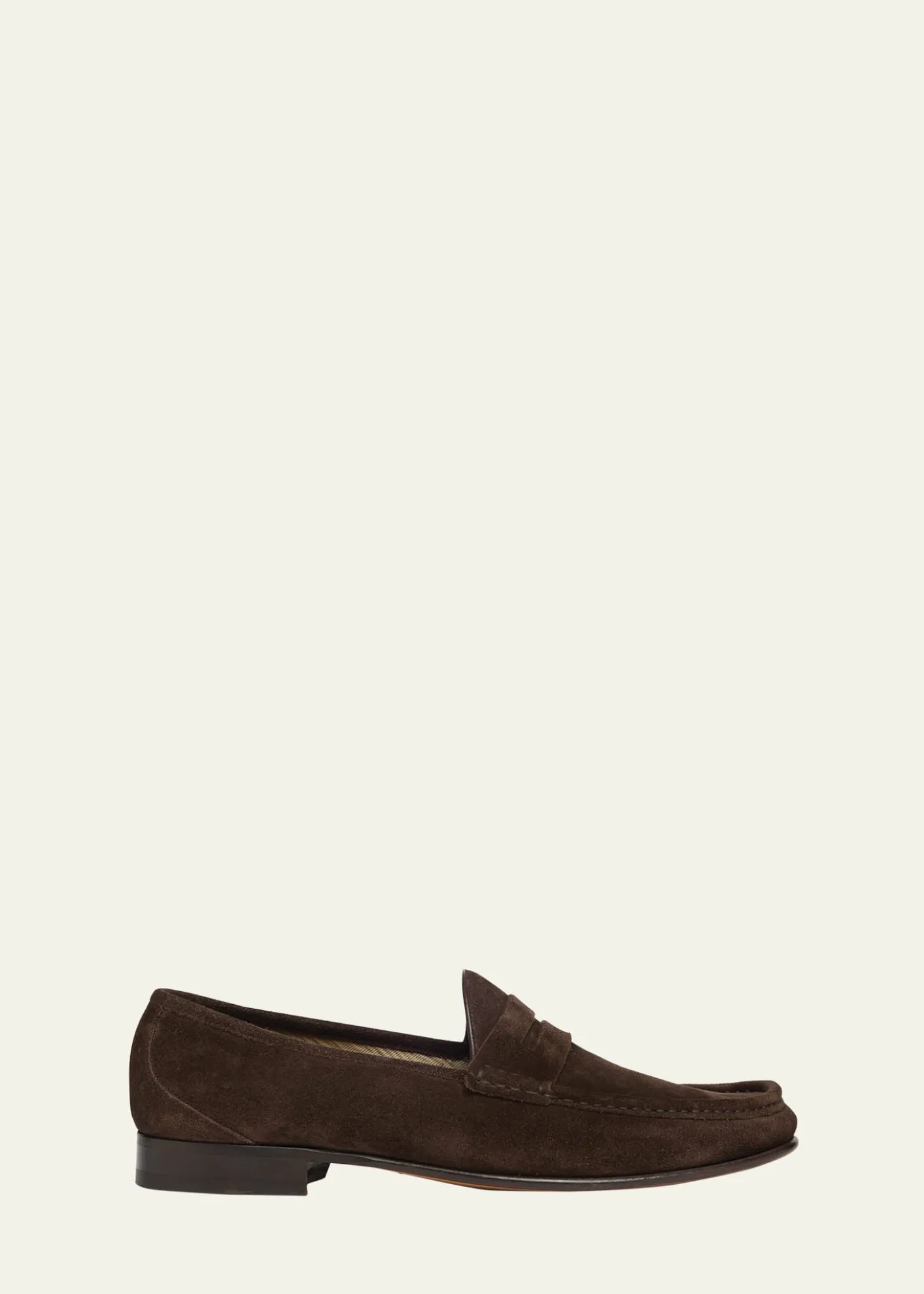 TOM FORDMen's York Suede Penny Loafers