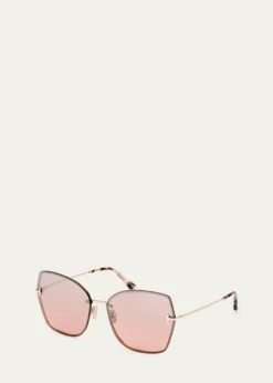TOM FORDNickie Metal Butterfly Sunglasses