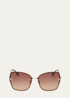 TOM FORDNickie Metal Butterfly Sunglasses