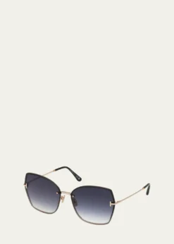 TOM FORDNickie Metal Butterfly Sunglasses