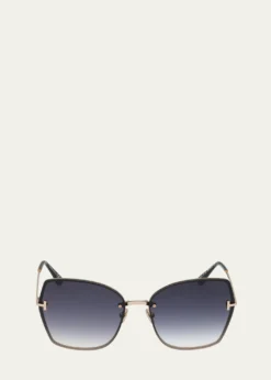 TOM FORDNickie Metal Butterfly Sunglasses
