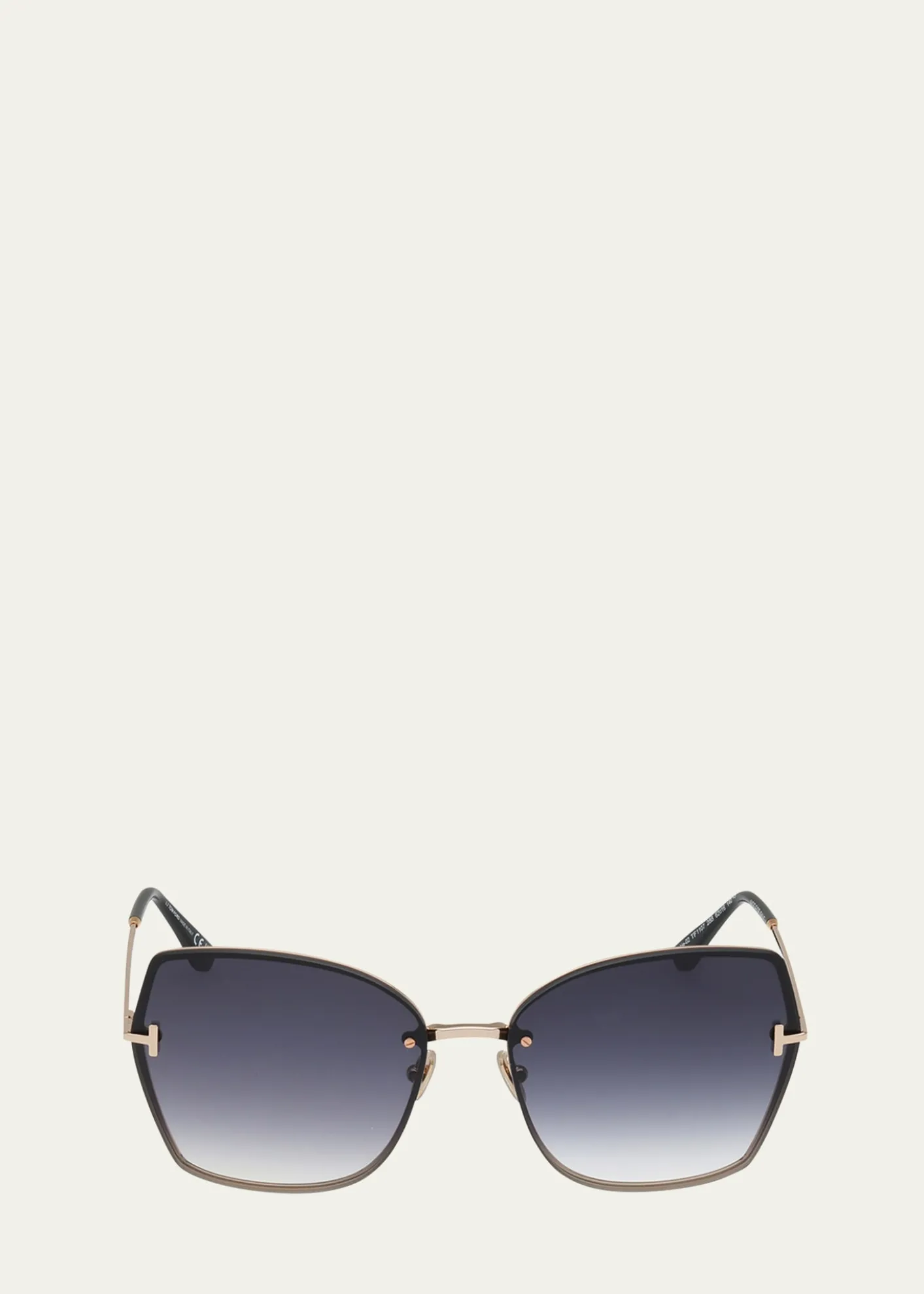 TOM FORDNickie Metal Butterfly Sunglasses