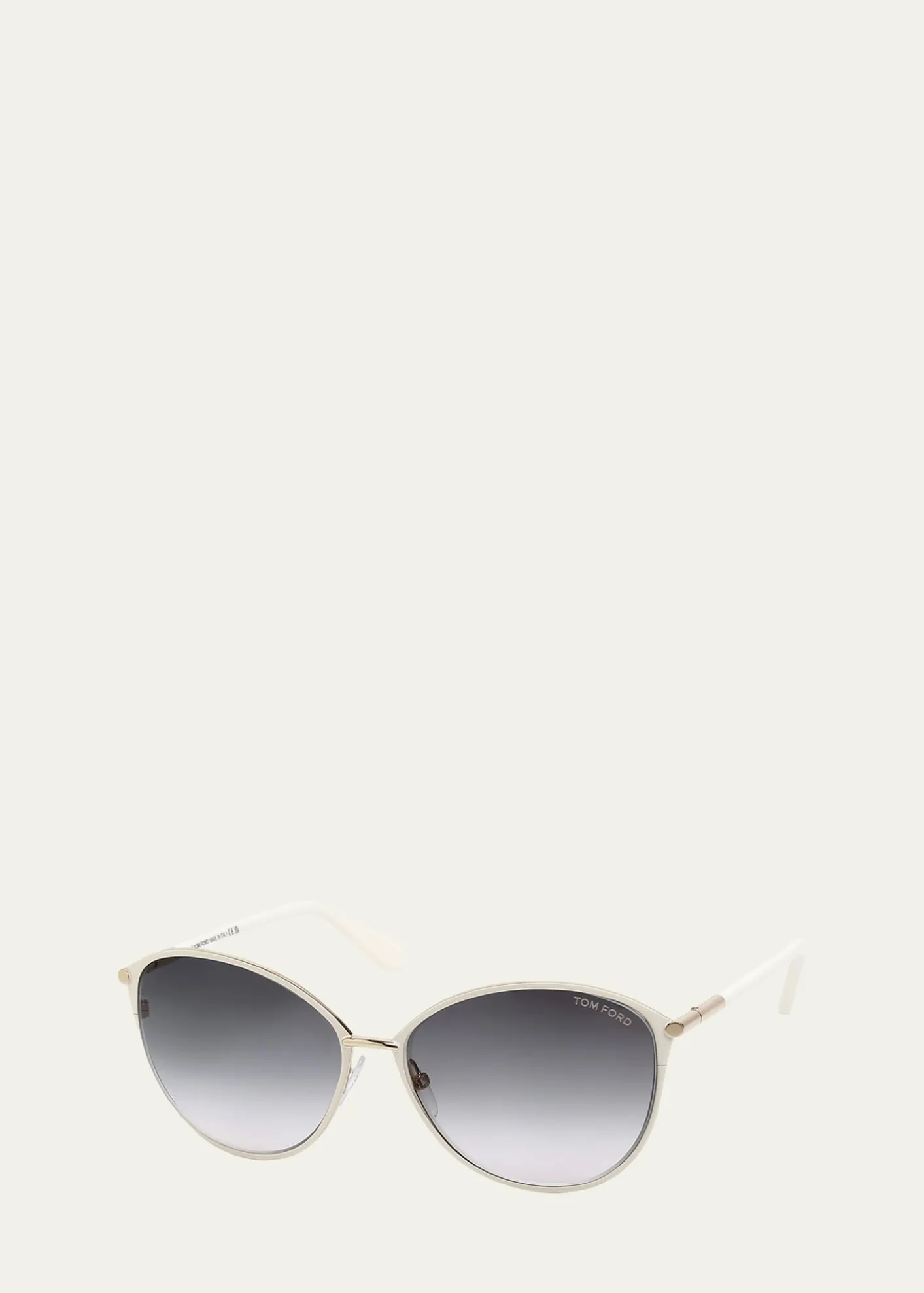 TOM FORDPenelope Gradient Acetate & Metal Round Sunglasses