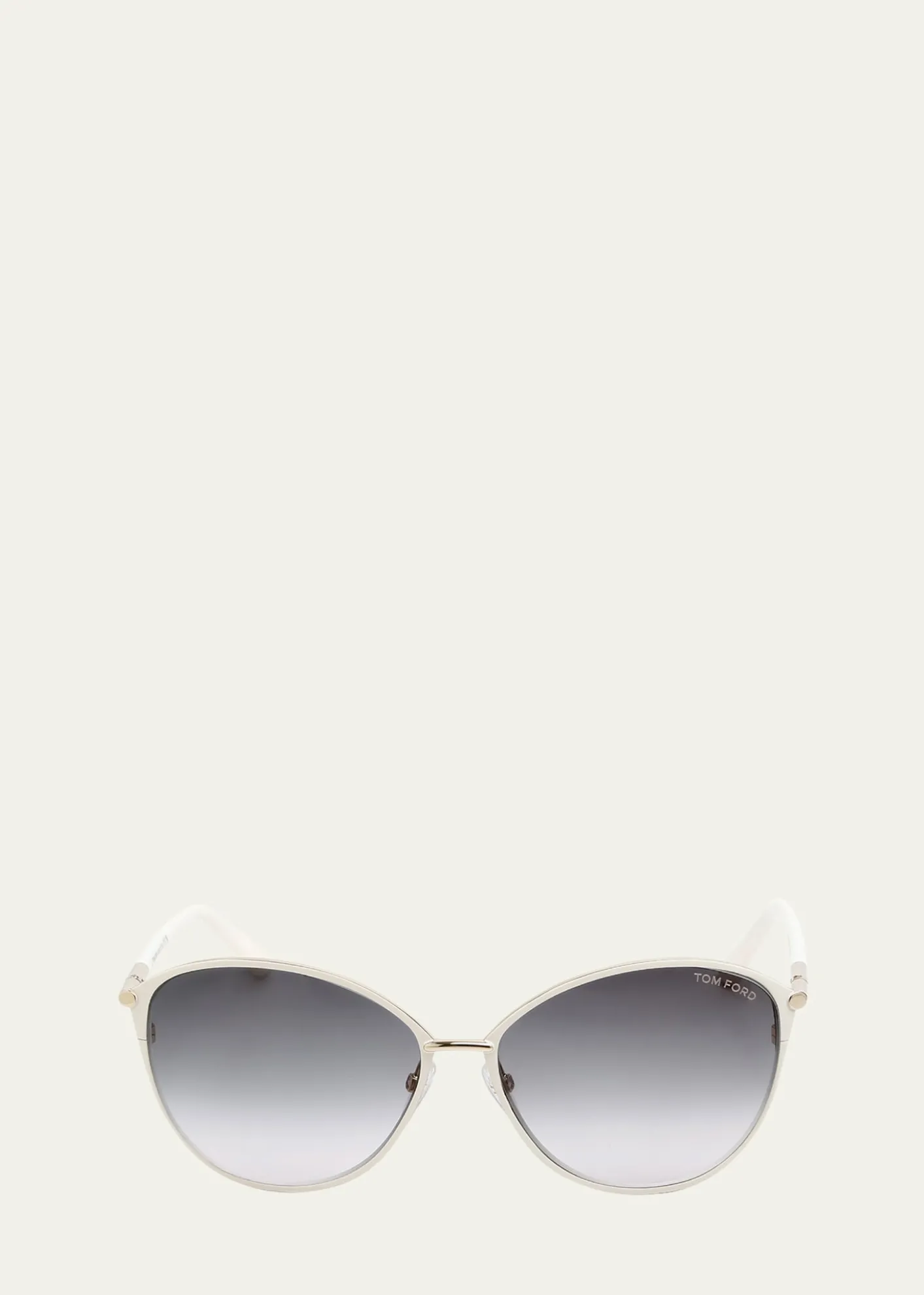 TOM FORDPenelope Gradient Acetate & Metal Round Sunglasses