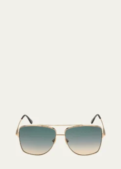 TOM FORDReggie Metal Aviator Sunglasses