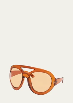 TOM FORDSerena Acetate Aviator Sunglasses