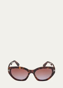 TOM FORDSignature T Acetate Cat-Eye Sunglasses