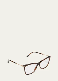 TOM FORDSquare Metal and Acetate Optical Glasses