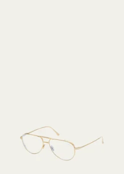 TOM FORDTitanium Aviator Optical Frames