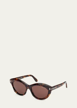 TOM FORDToni Acetate Oval Sunglasses