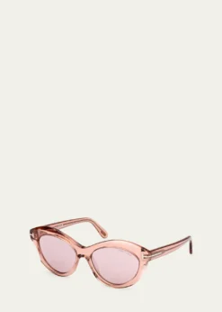 TOM FORDToni Acetate Oval Sunglasses
