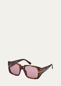 TOM FORDTortoise Square Acetate Sunglasses