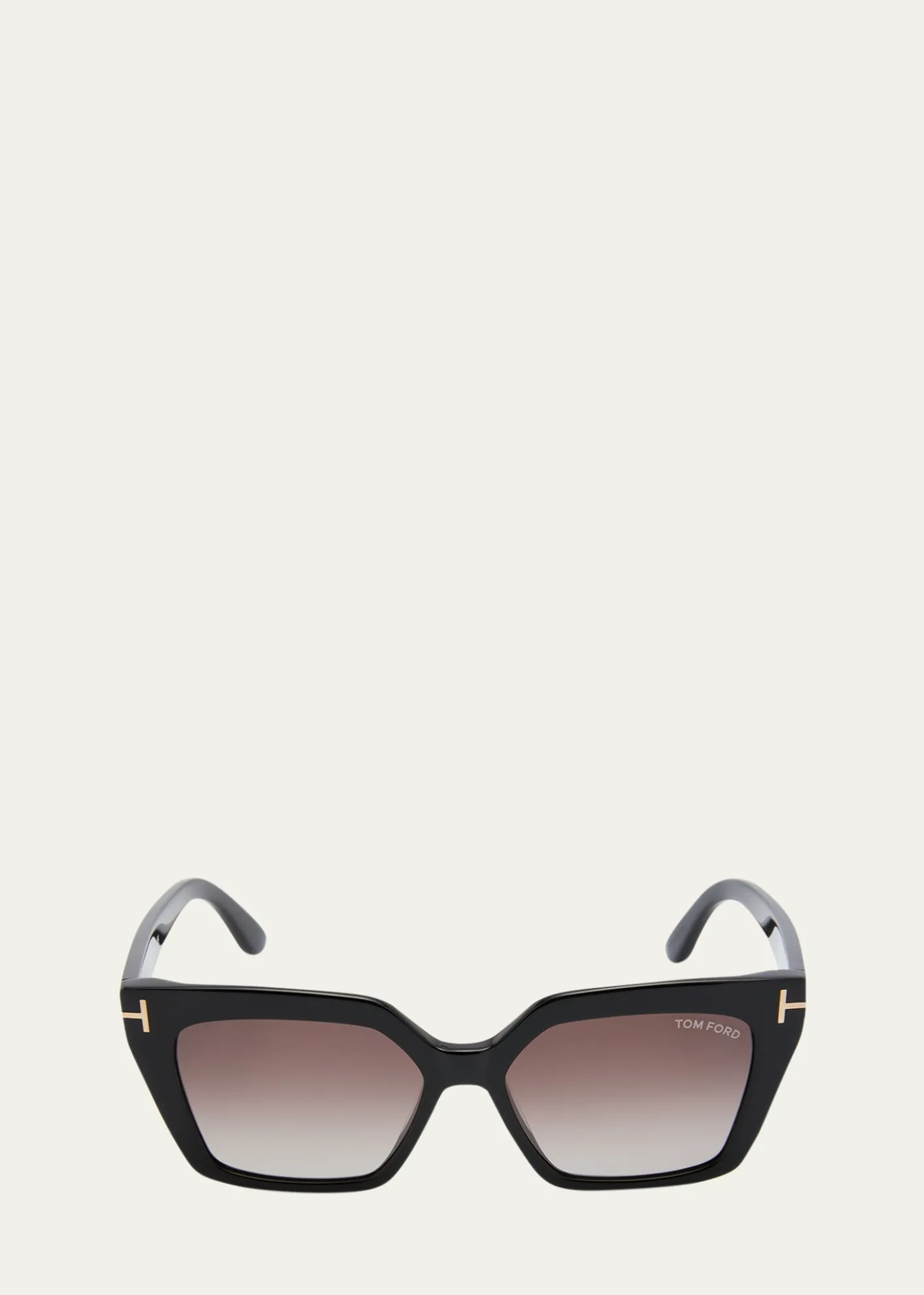 TOM FORDWinona Acetate T-Logo Cat-Eye Sunglasses