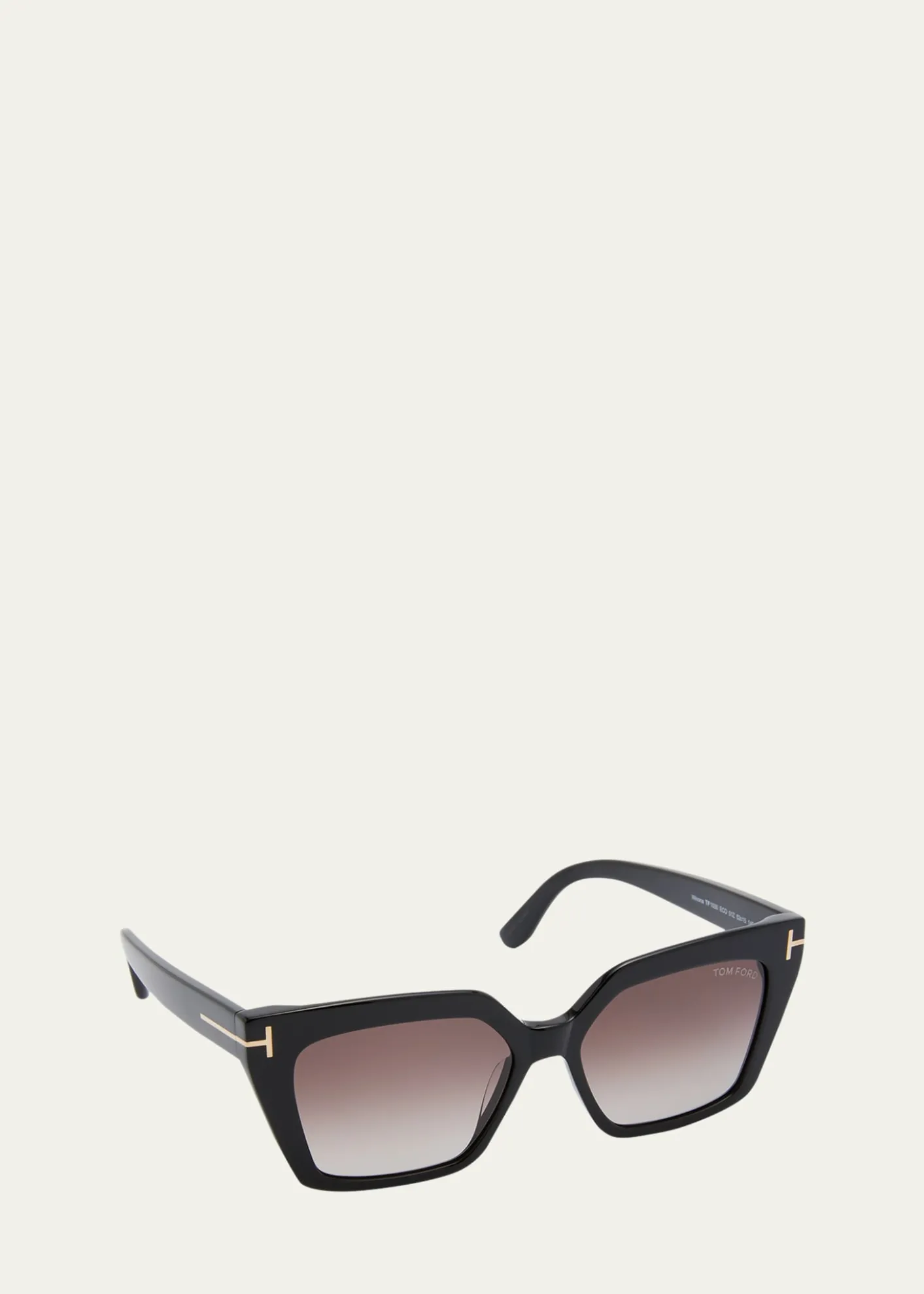 TOM FORDWinona Acetate T-Logo Cat-Eye Sunglasses