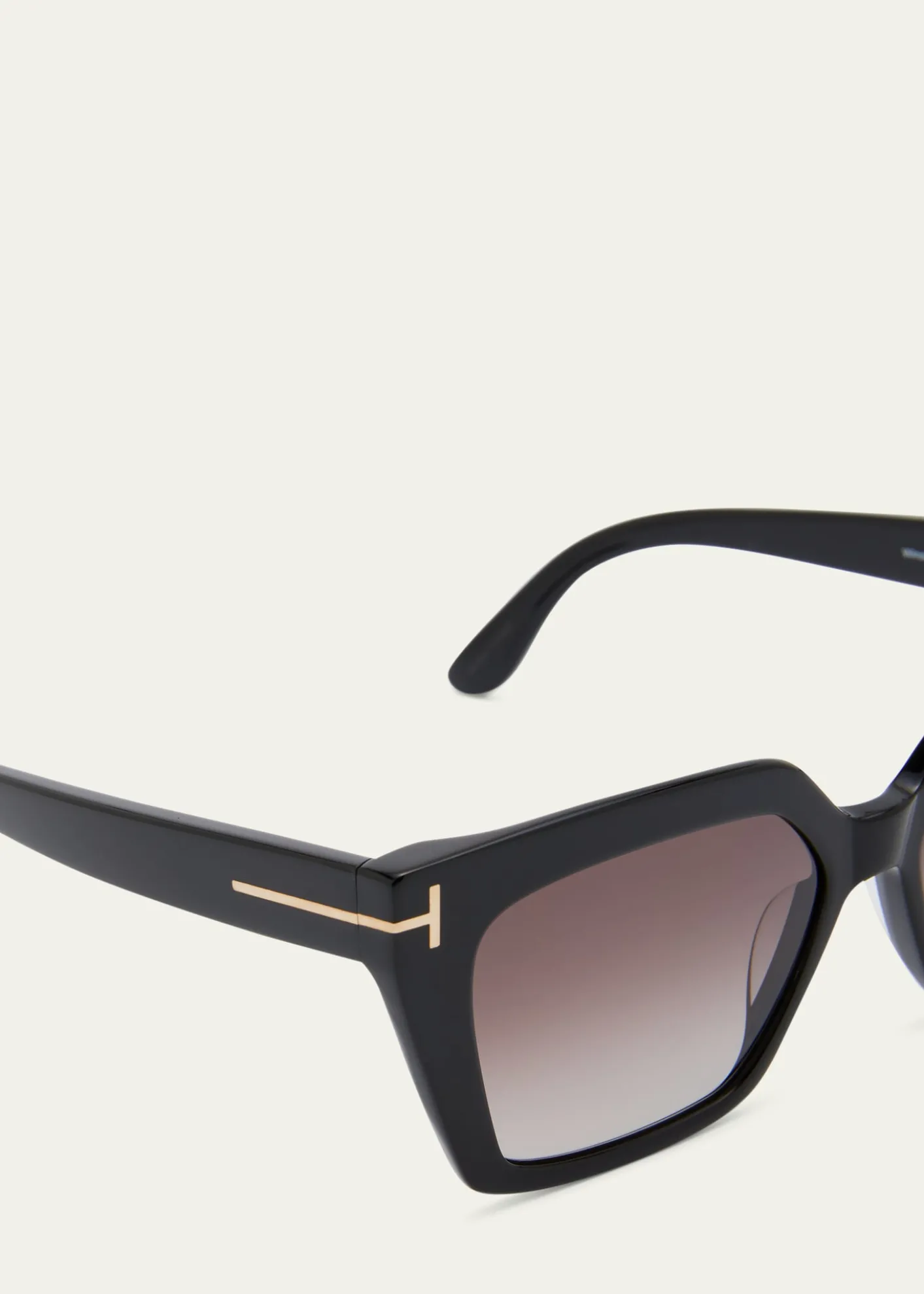 TOM FORDWinona Acetate T-Logo Cat-Eye Sunglasses