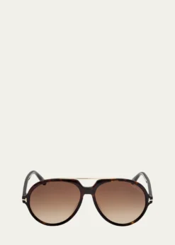 TOM FORDAalto Acetate Round Sunglasses