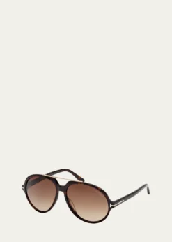 TOM FORDAalto Acetate Round Sunglasses