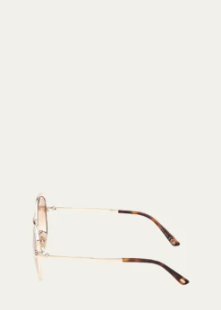 TOM FORDAbbey 58MM Geometric Sunglasses