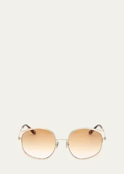TOM FORDAbbey 58MM Geometric Sunglasses