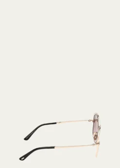 TOM FORDAbbey 58MM Geometric Sunglasses