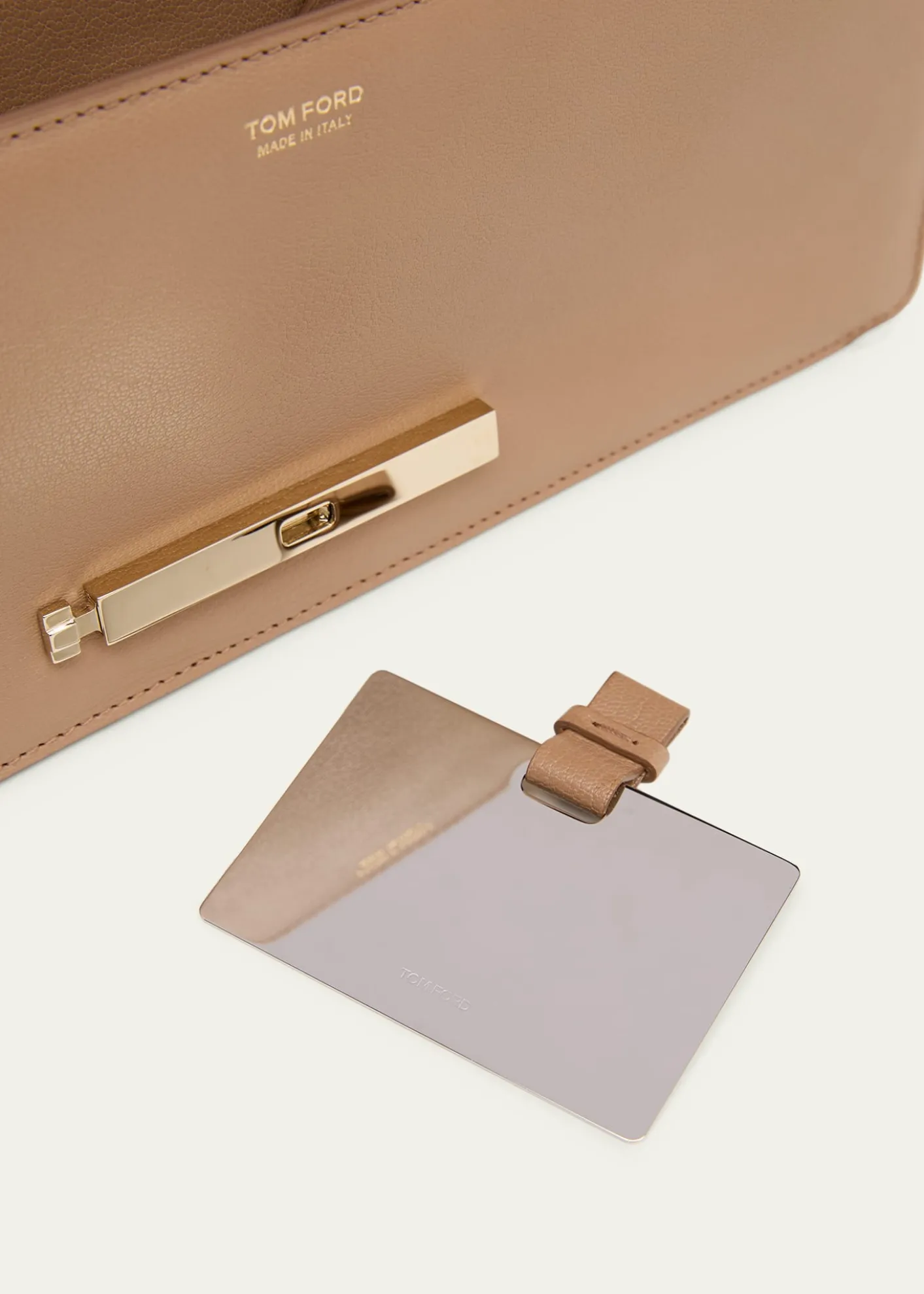 TOM FORDAube Leather East-West Shoulder Bag