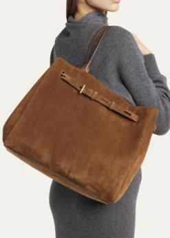TOM FORDAudrey Large Tote Bag in Calfskin Suede