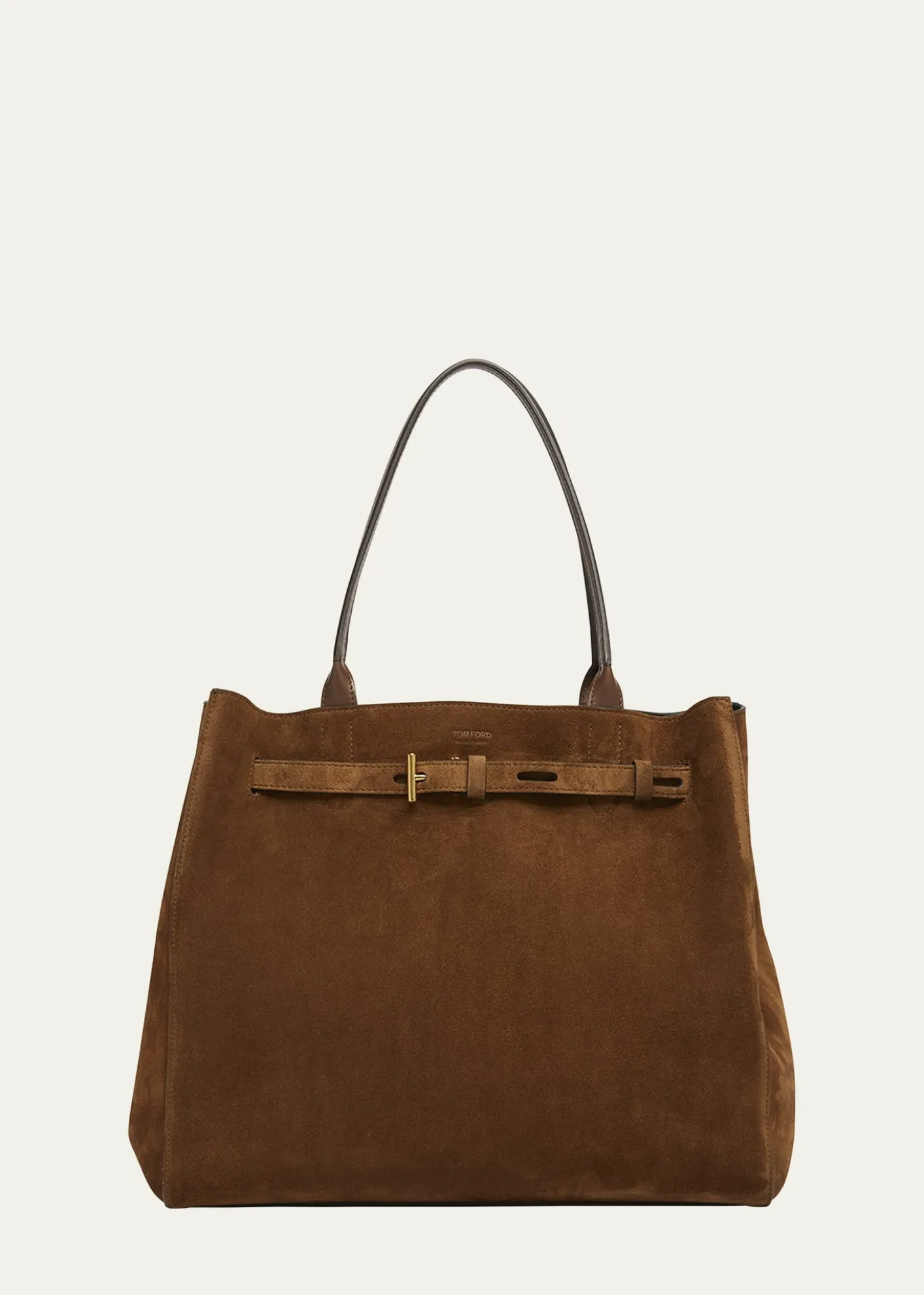 TOM FORDAudrey Large Tote Bag in Calfskin Suede