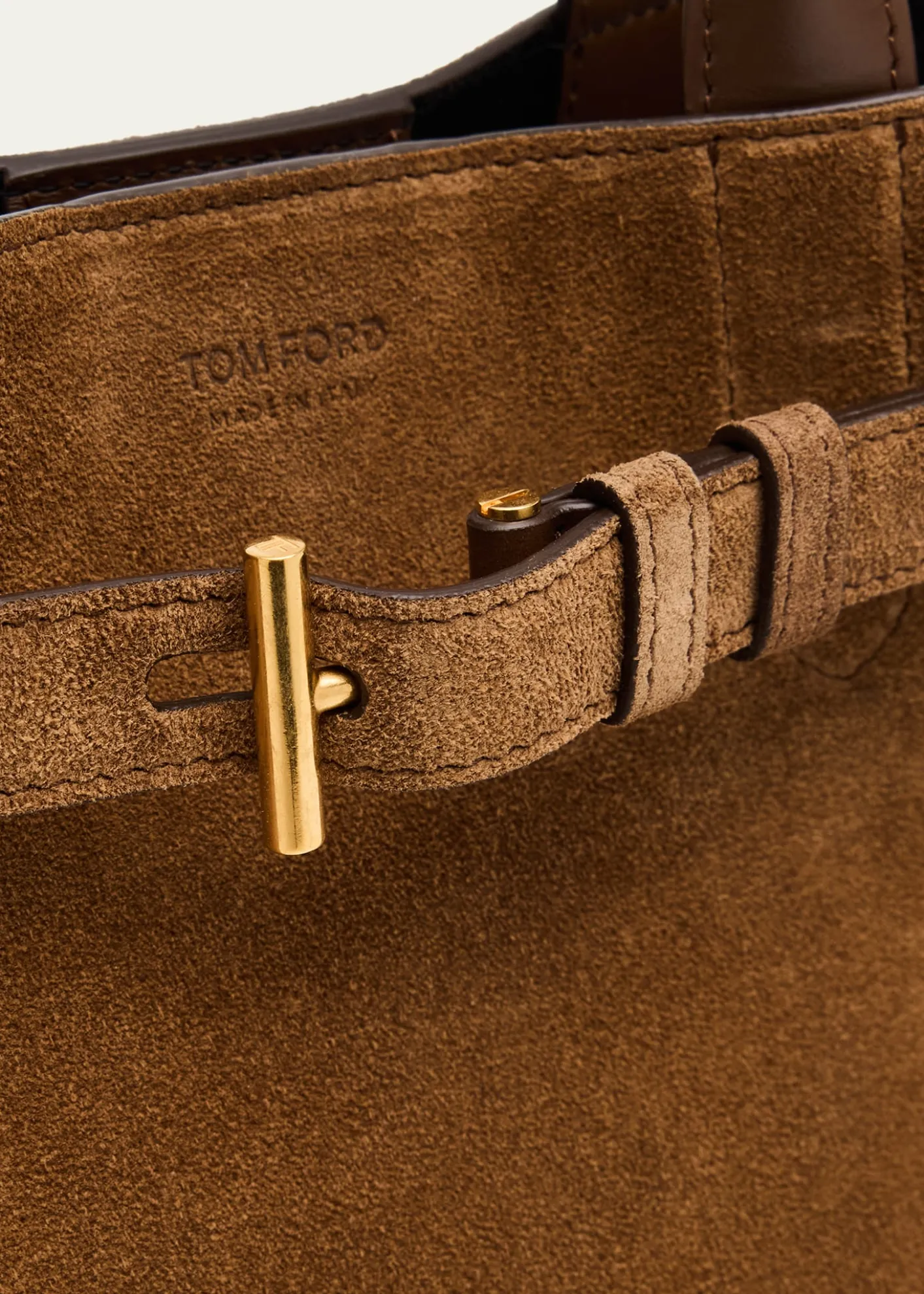 TOM FORDAudrey Small Belted Tote Bag in Suede