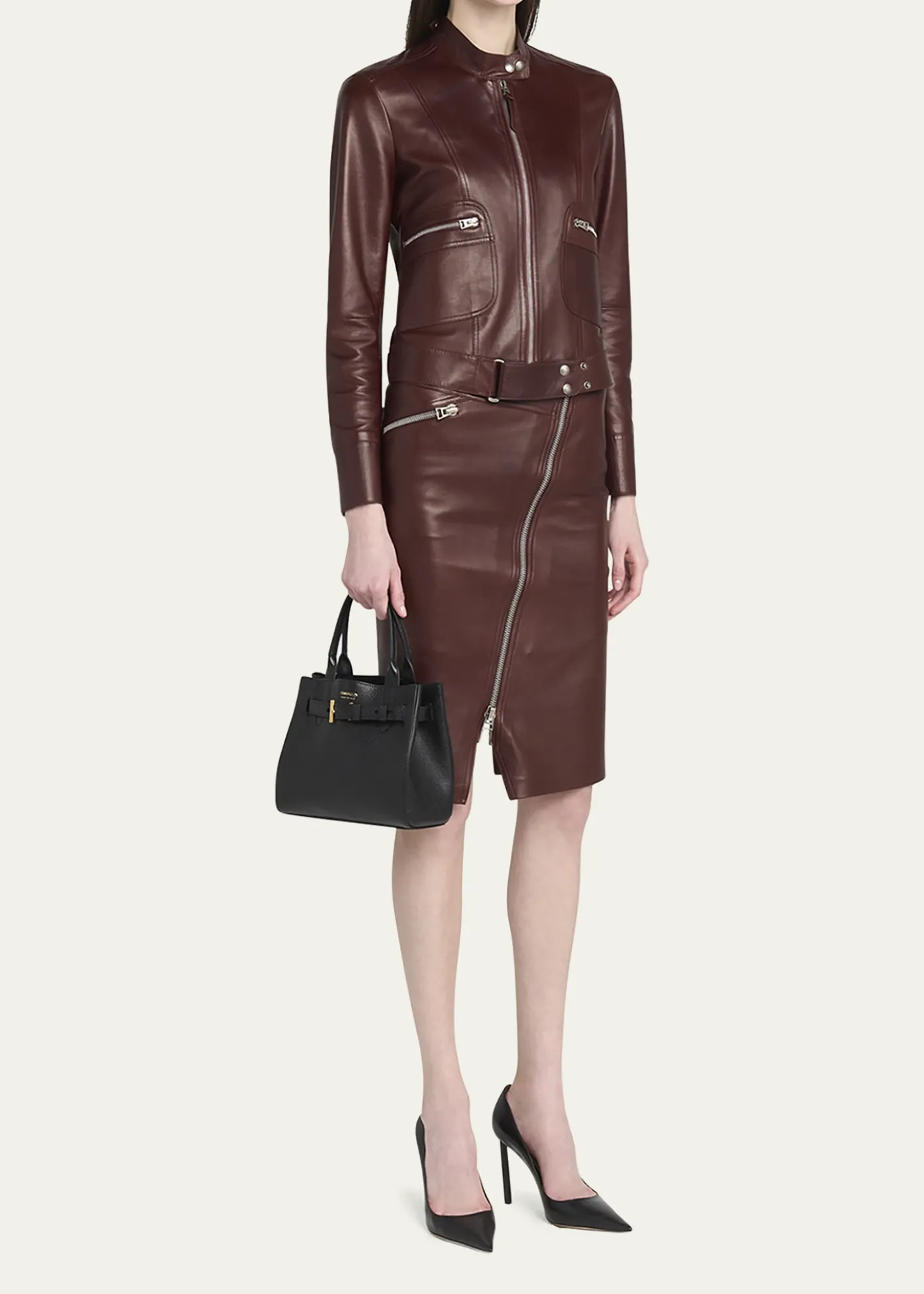 TOM FORDAudrey Small Tote Bag in Grain Leather