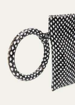 TOM FORDAura Snake-Effect Leather Clutch
