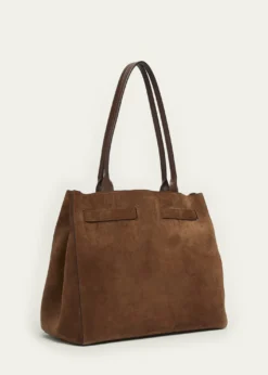 TOM FORDBelted T-Buckle Suede Tote Bag