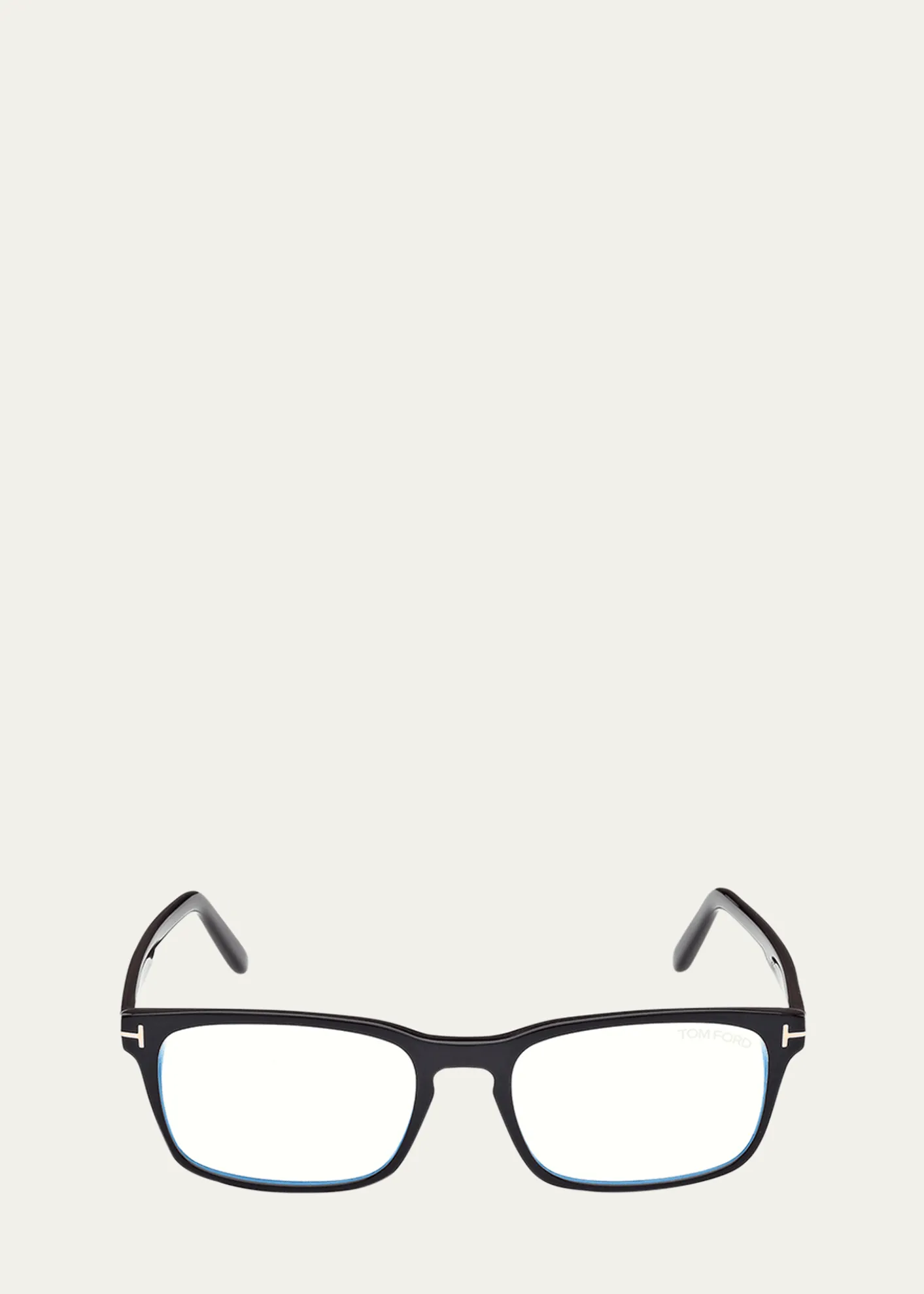 TOM FORDBlue Blocking Acetate Rectangle Glasses