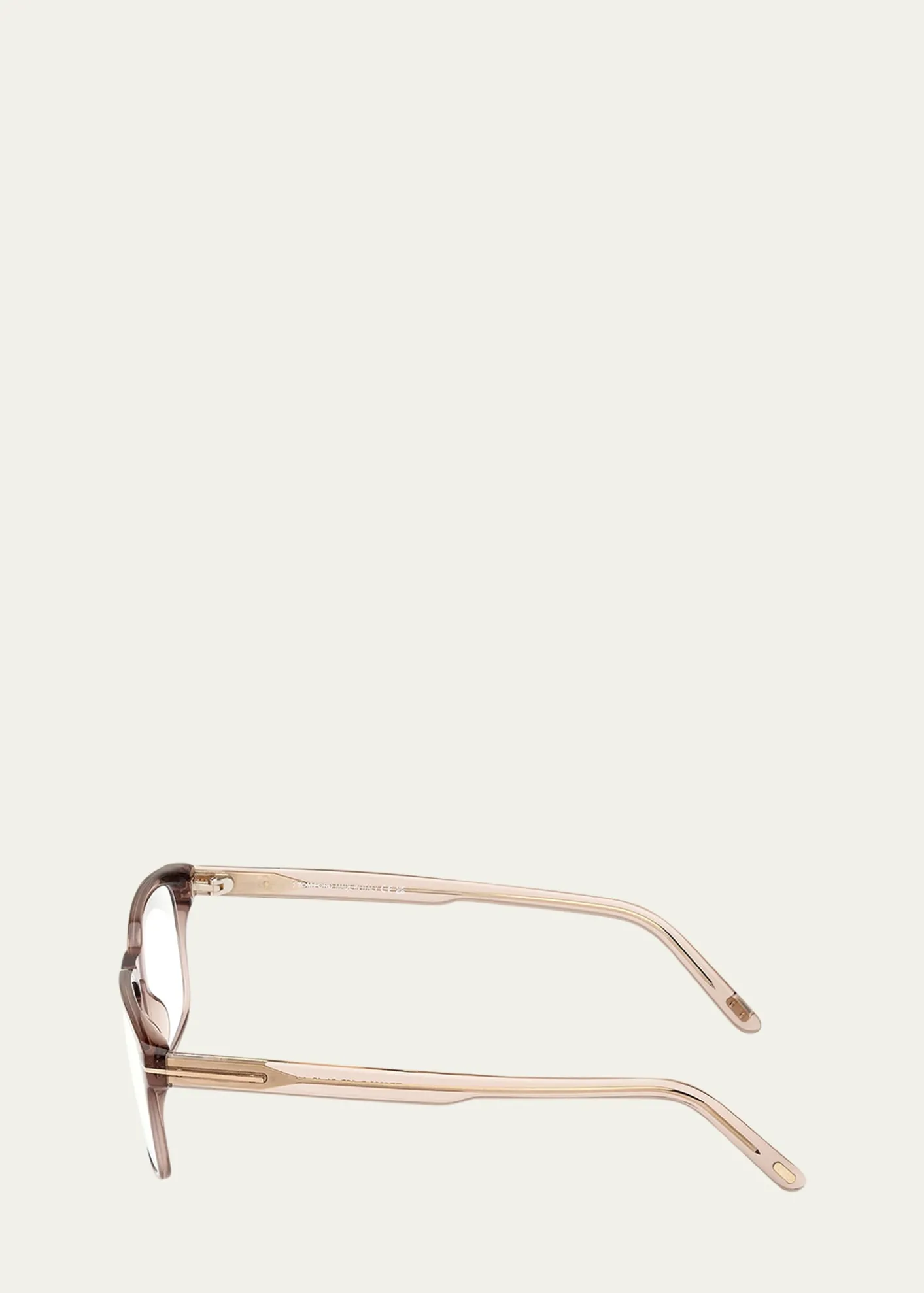 TOM FORDBlue Blocking Keyhole Acetate Rectangle Glasses