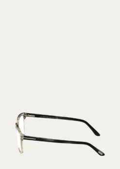 TOM FORDBlue Blocking Two-Tone Acetate Square Glasses