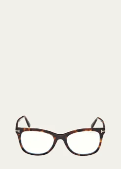 TOM FORDBlue Light Blocking Acetate Square Glasses
