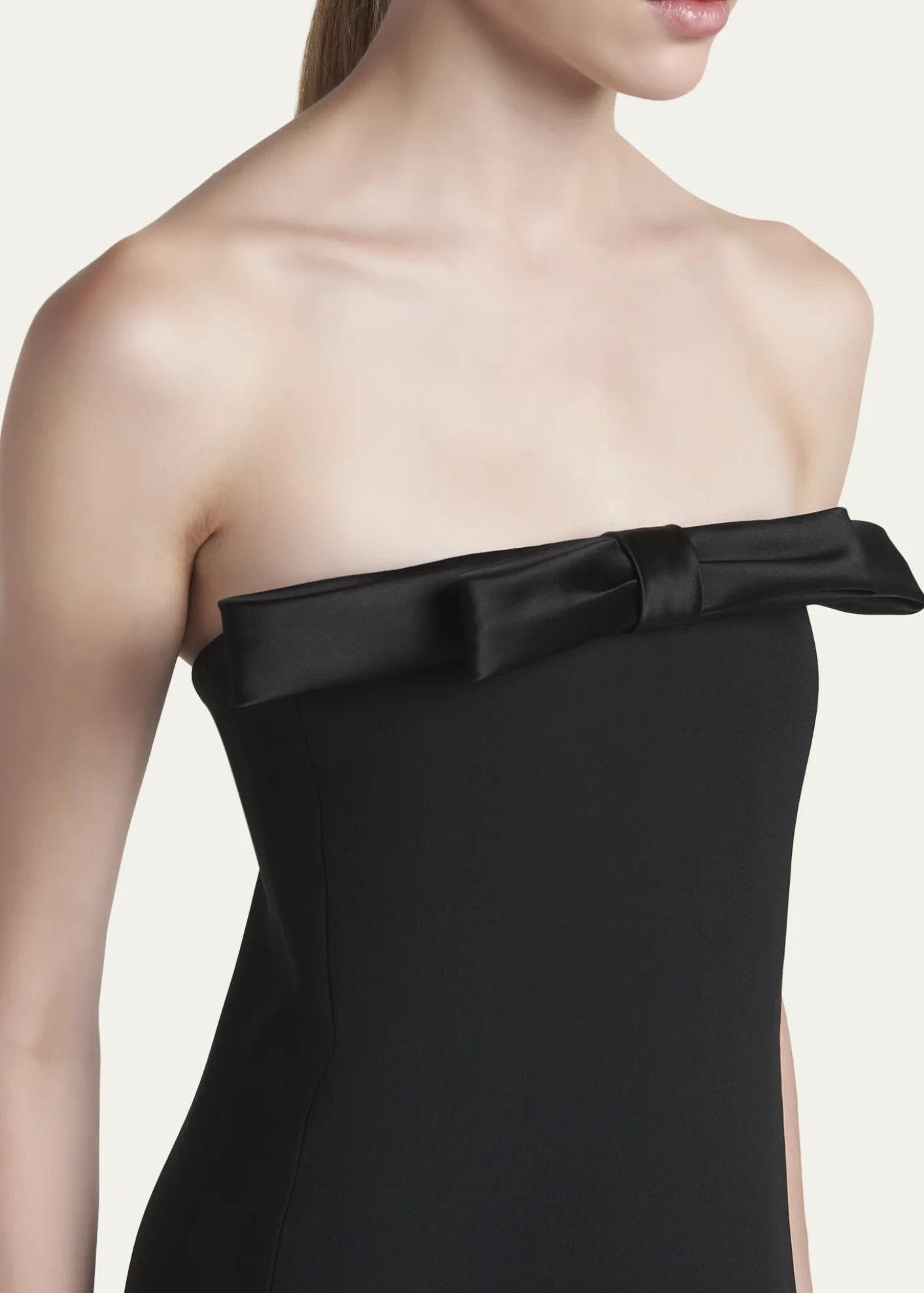 TOM FORDBow Strapless Column Gown
