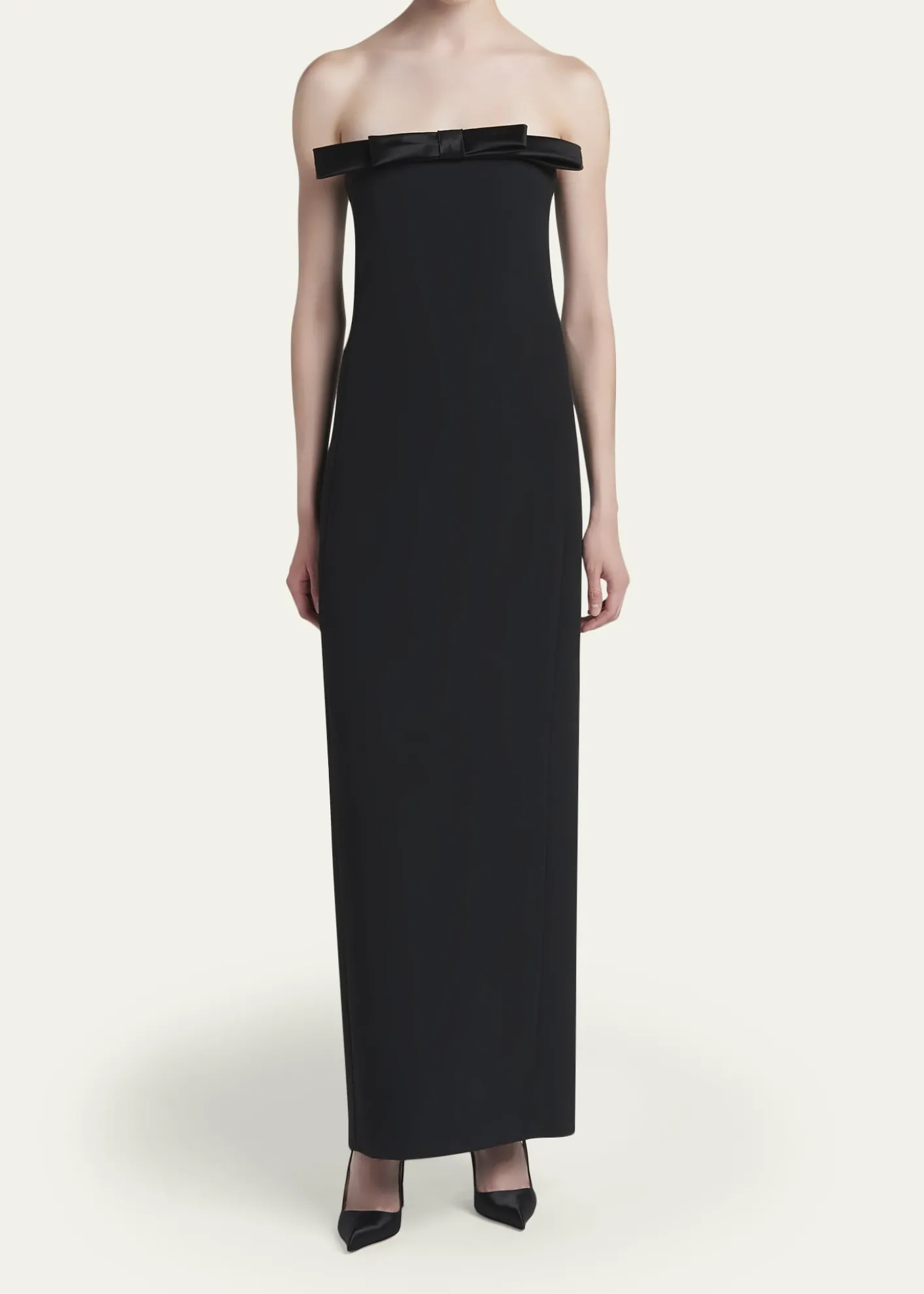TOM FORDBow Strapless Column Gown