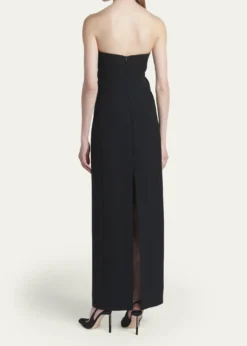 TOM FORDBow Strapless Column Gown