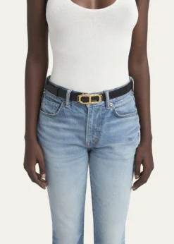 TOM FORDBox Palmellato Leather Belt